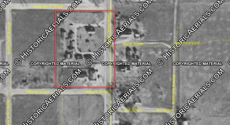 The Cedars Motel and Cabins (Malcoms Motel) - Vintage Aerial (newer photo)